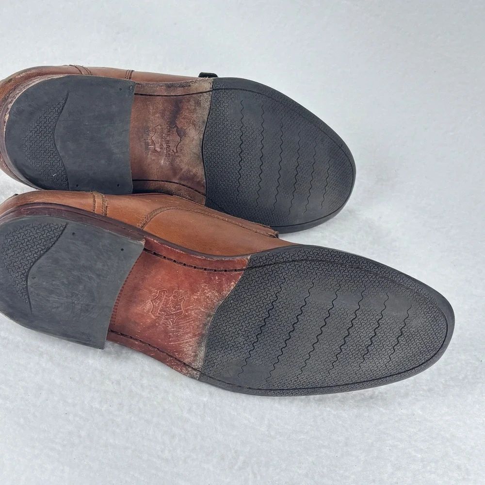 Cole Haan Monk Strap Dress Shoes Preppy Old Money Academia Leather 10.5 Heritage